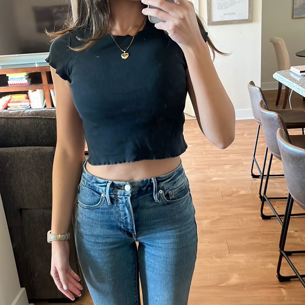 Vintage Black Brandy Melville crop top